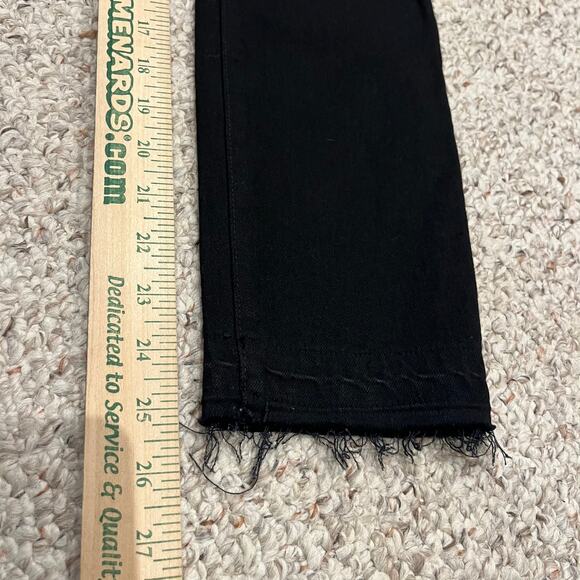 NWT Pistola Monroe Cropped Cigarette Jeans Sz 27 Black Raw Hem Grunge Casual - Picture 4 of 6